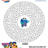 Kids First Robot Engineer Maze (ACTIVITY)